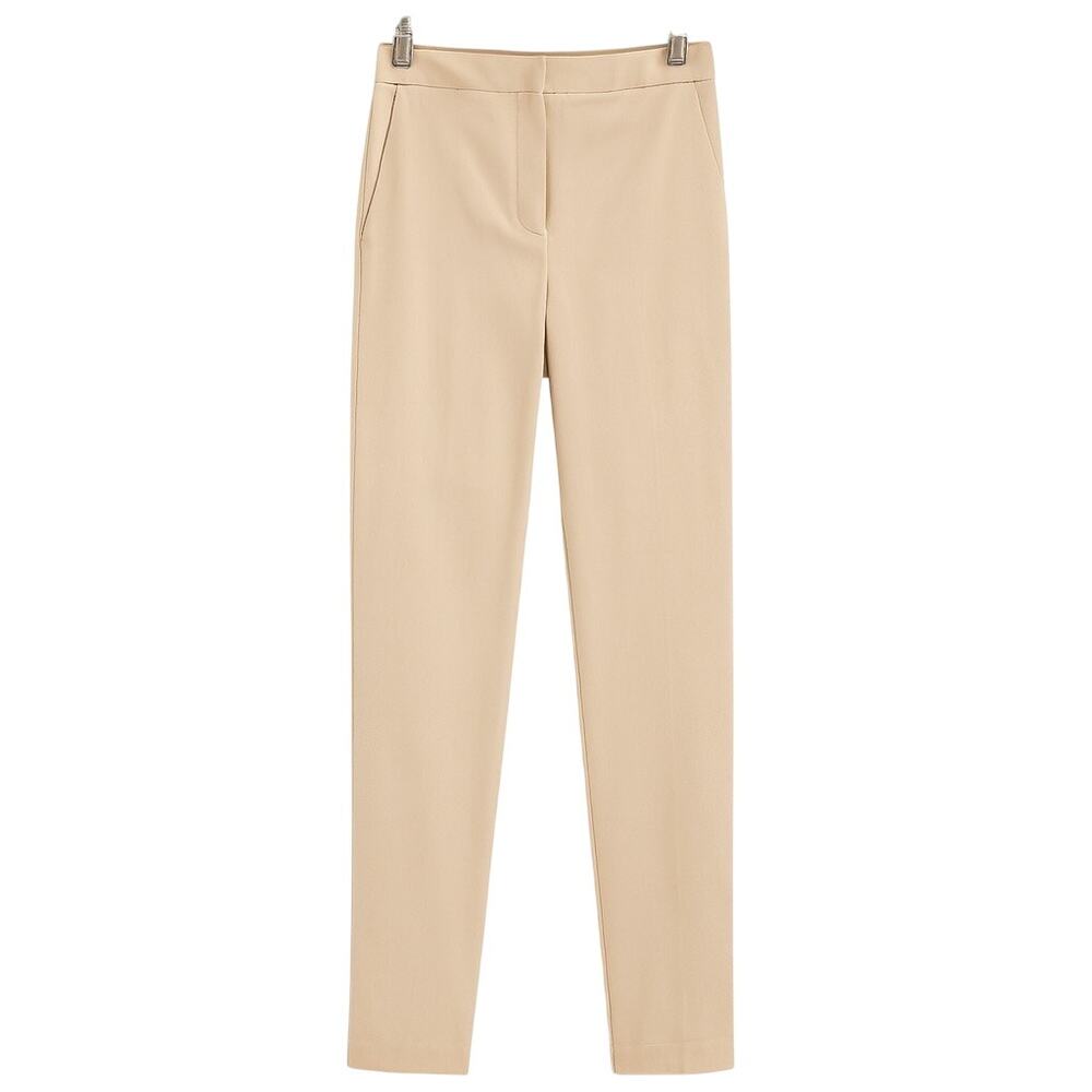 Ann Taylor NWT The Ankle Slim Leg Pants Work Trousers Tan Nude Beige Size 2